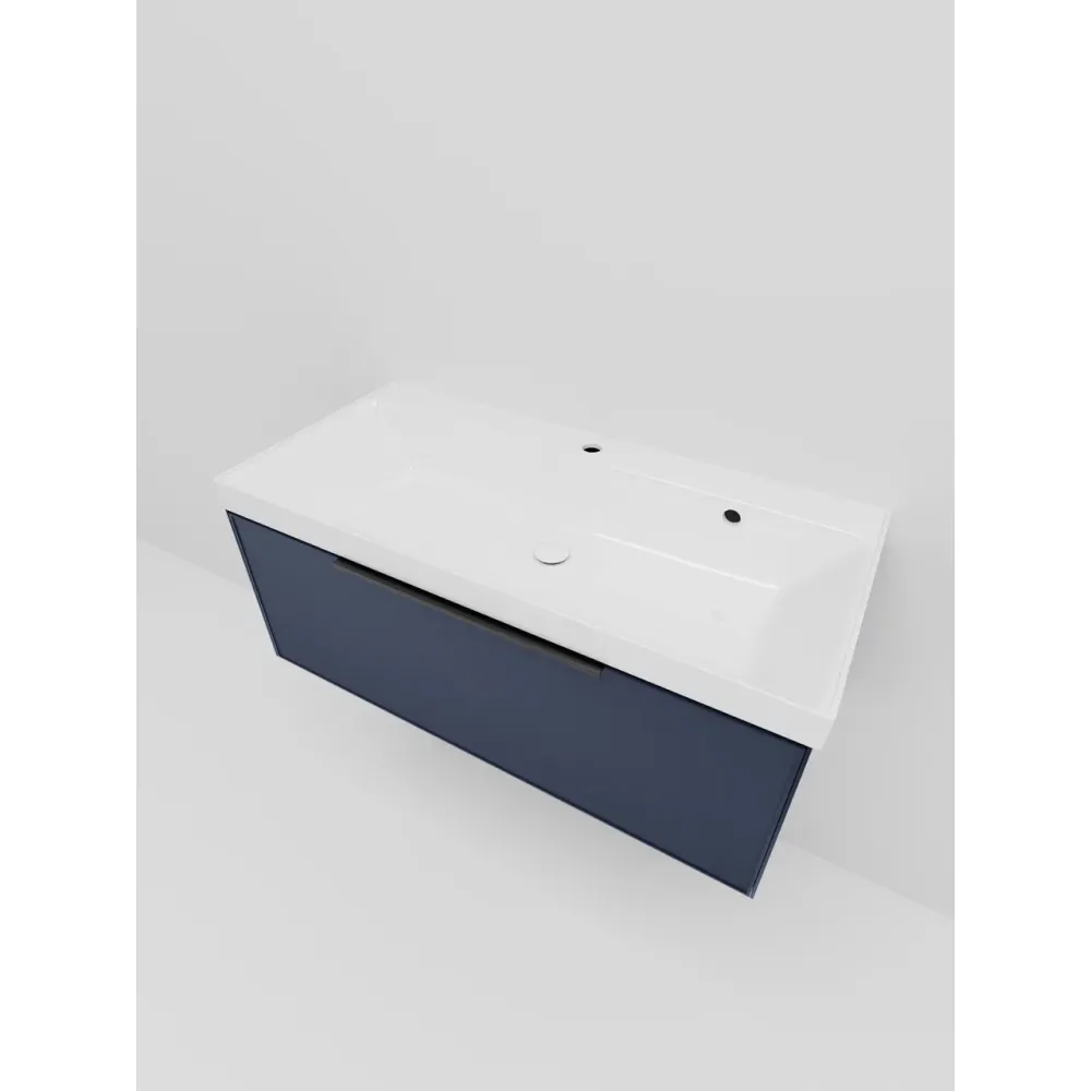 Тумба под раковину подвесная La Fenice SIMPLA FNC-01-SIM-BG-100, синяя