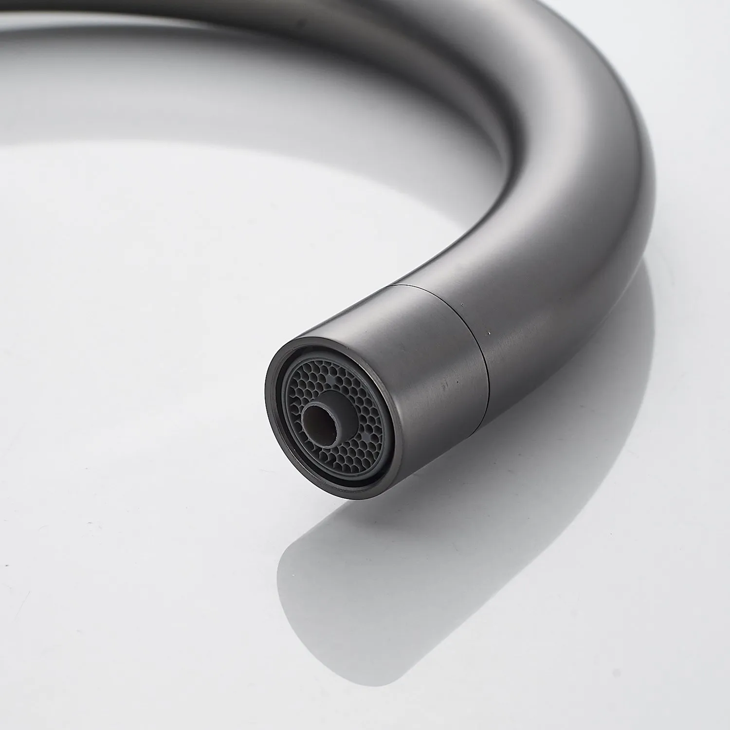 Смеситель для кухни с подключением фильтра воды Raffine F108T, оружейная сталь