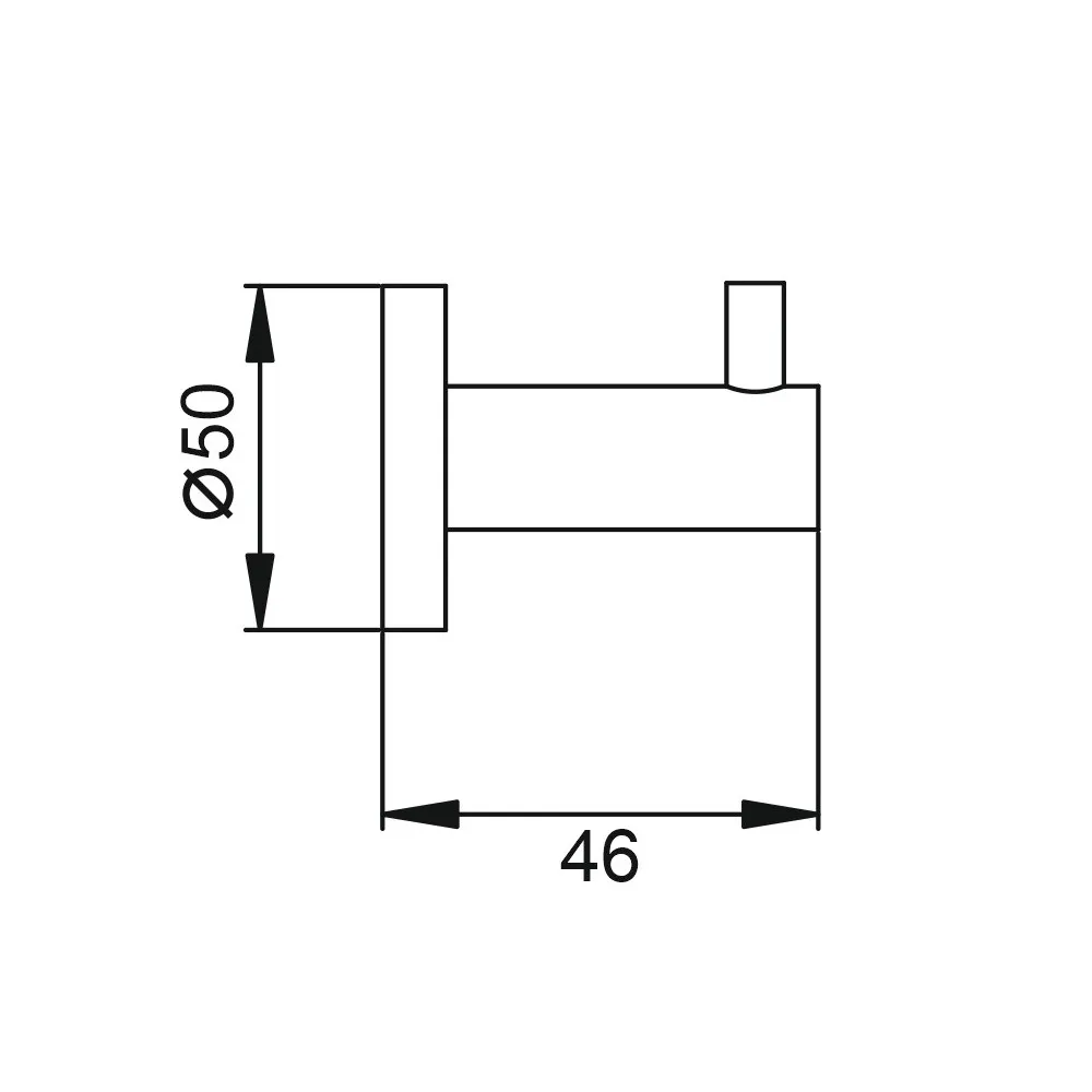 Крючок для ванной комнаты D-Lin D281111, черный