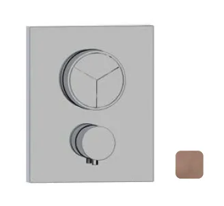 Смеситель для душа Almar Core, на 3 потребителя, Copper Brushed PVD (E176683.CO)