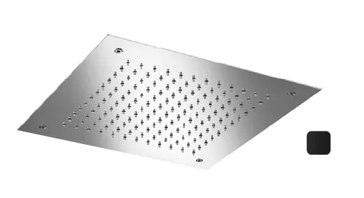Верхний душ Almar Shower Heads built-n, 380х380, черный матовый (E044046.MB)