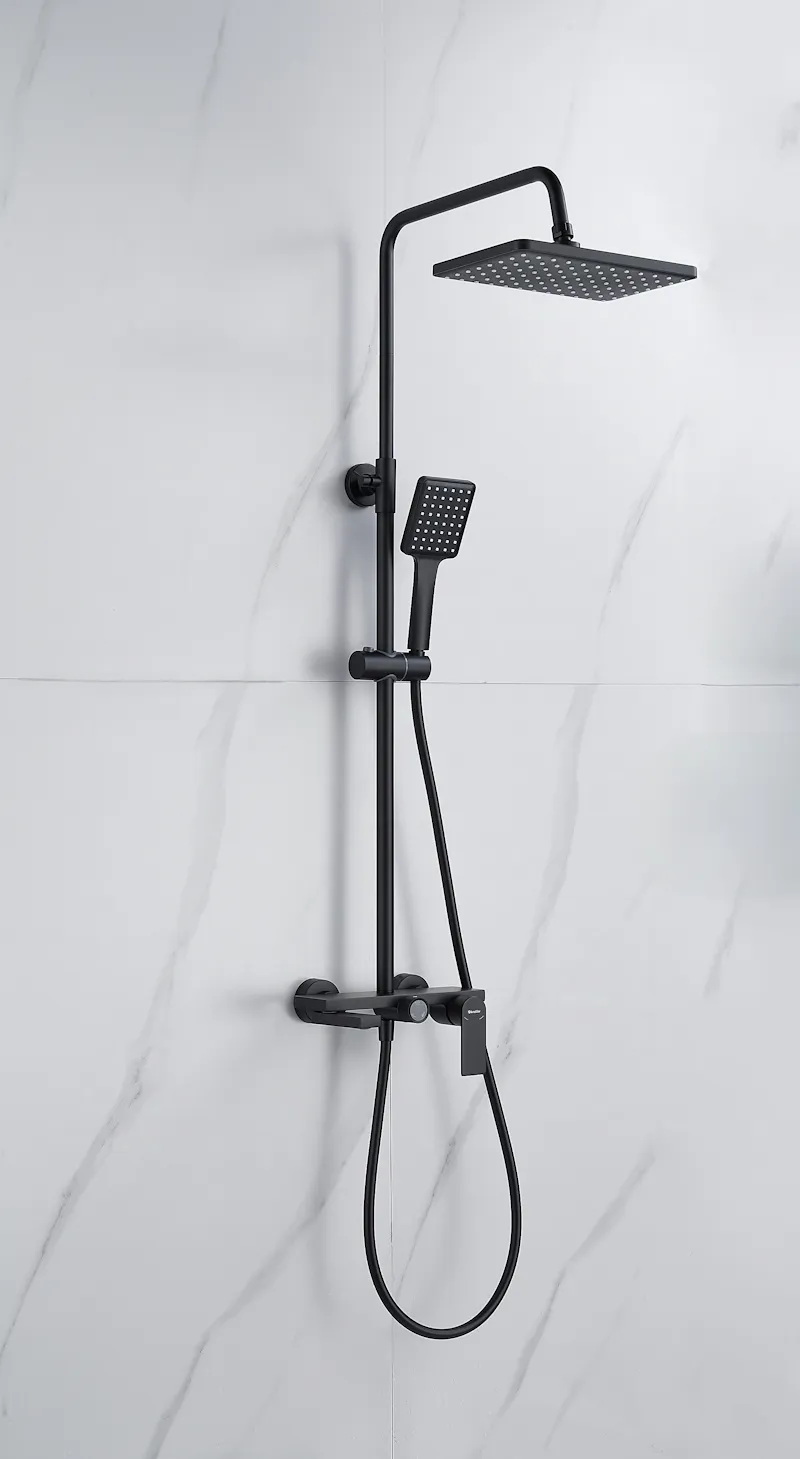 Душевая система Knotlor KN-72/BL, черный