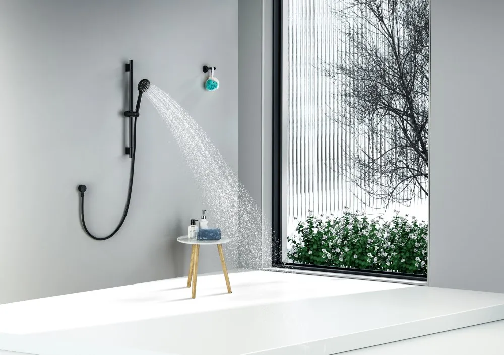 Душевой гарнитур AQUATEK БЕТТА, 3jet 65 см, матовый черный AQ2017MB