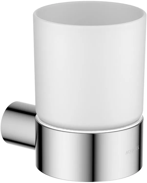 Стакан с держателем AQUATEK ЛИРА, хром AQ4404CR