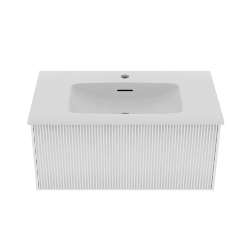 Тумба под раковину подвесная La Fenice Terra FNC-01-TER-B-80, белая