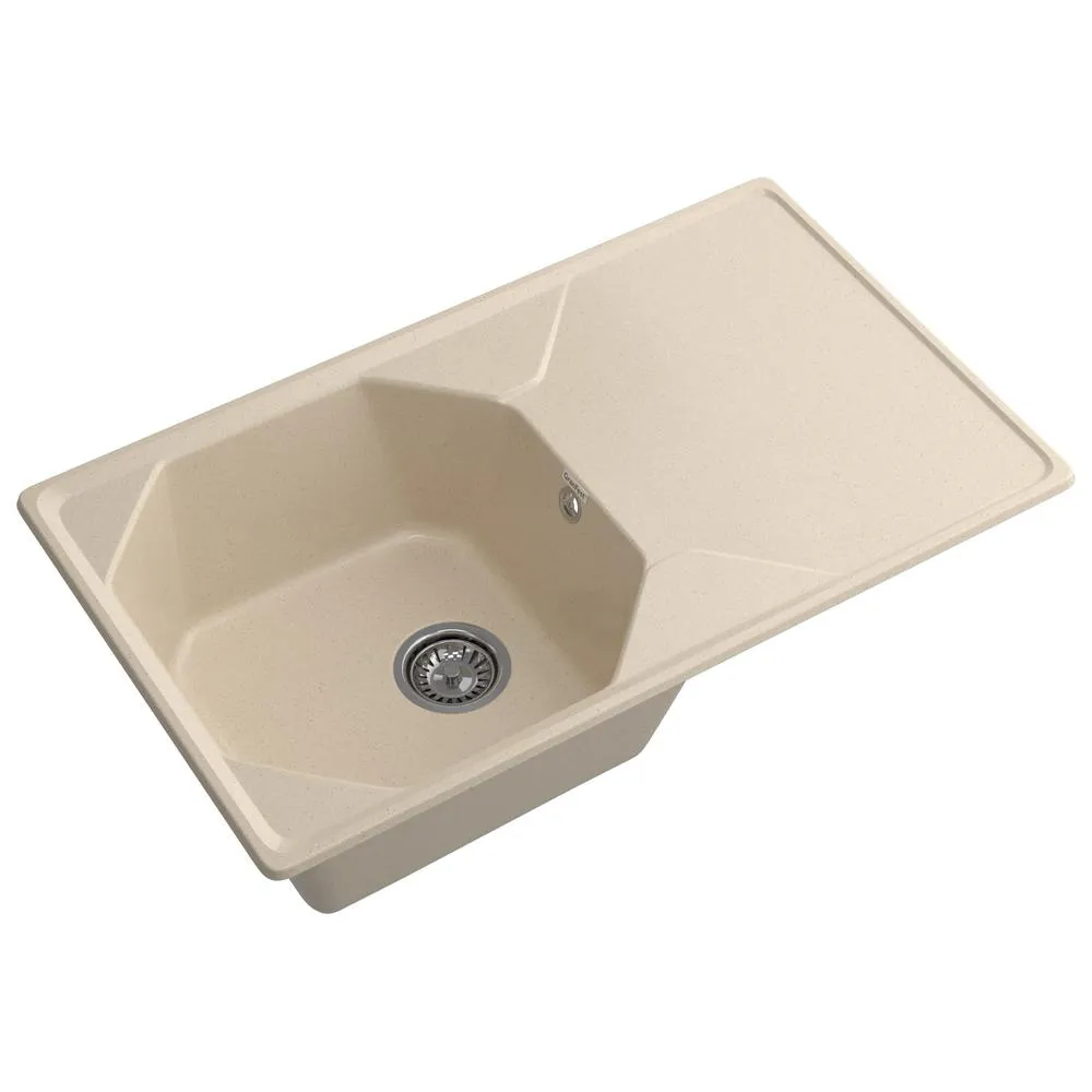 Кухонная мойка GranFest UNIQUE 840L, кашемир