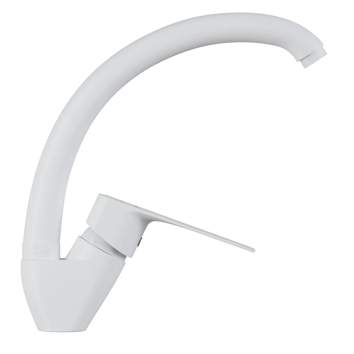 Смеситель для кухни 35k MIXLINE МЛ15-032(ML15-032W) выс.излив б/отв бок п/гайку (без подводки)БЕЛЫЙ (556659)