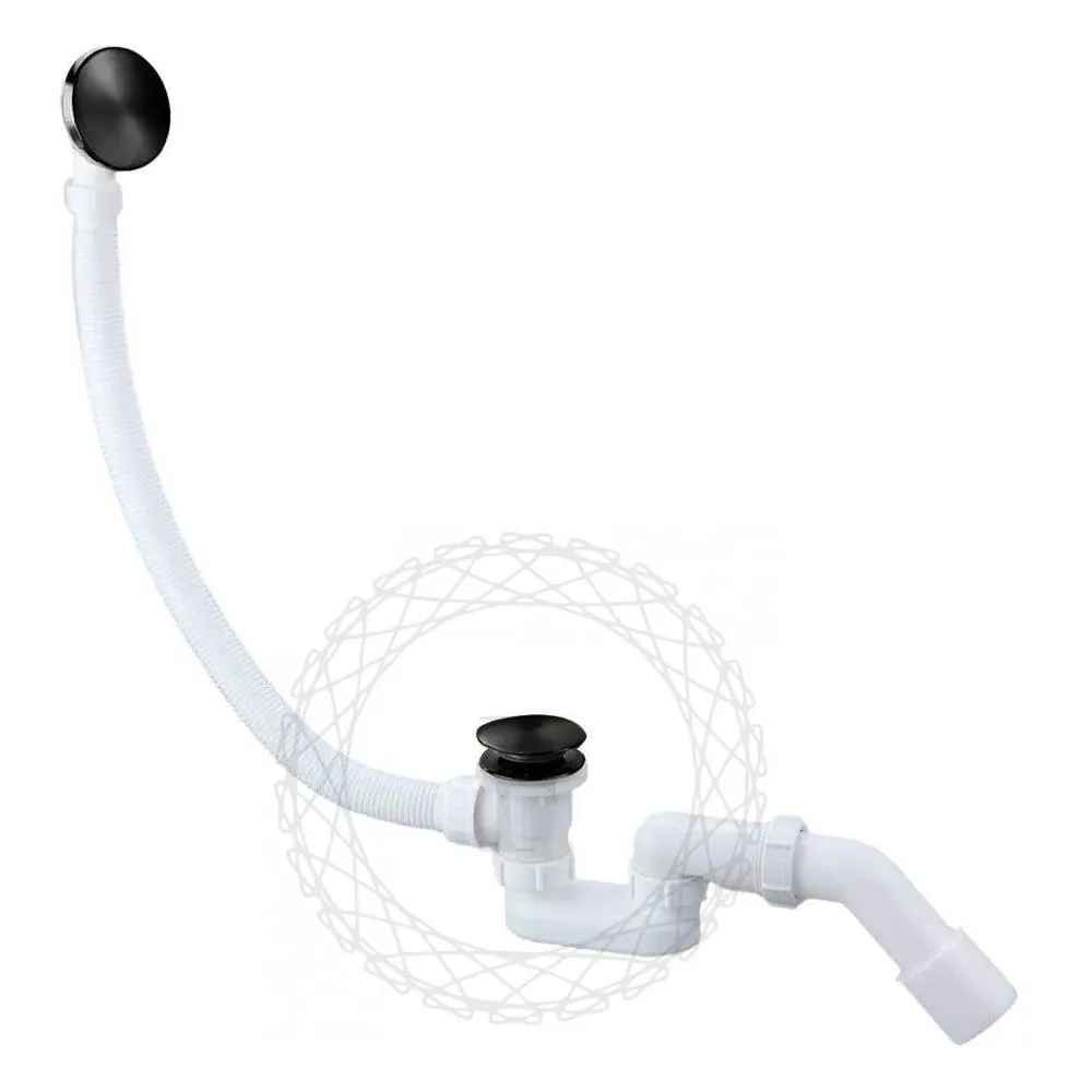 Слив-перелив (автомат, 90 см.) FILARETE FL90BL, черный