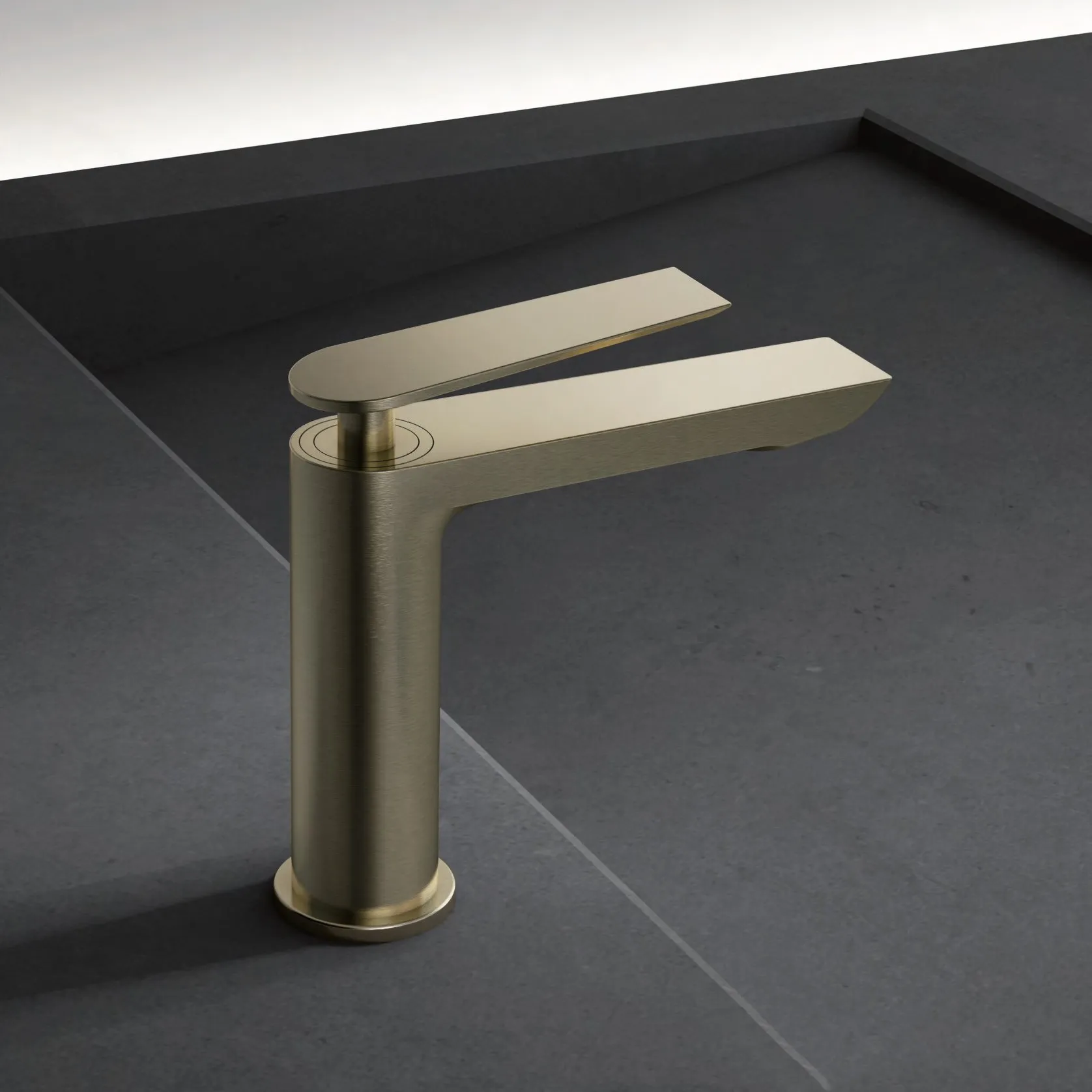 Смеситель для раковины Maretti Campanella CP32RF847, золотой сатин