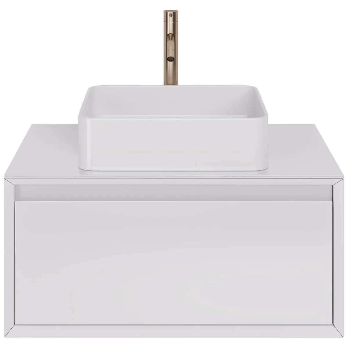 Тумба под раковину подвесная Dreja Insight 80 см, белый