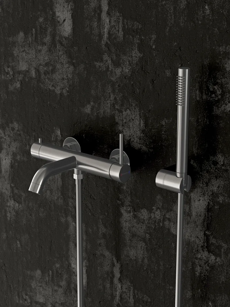 Смеситель для ванны Knotlor SS-23, сатин