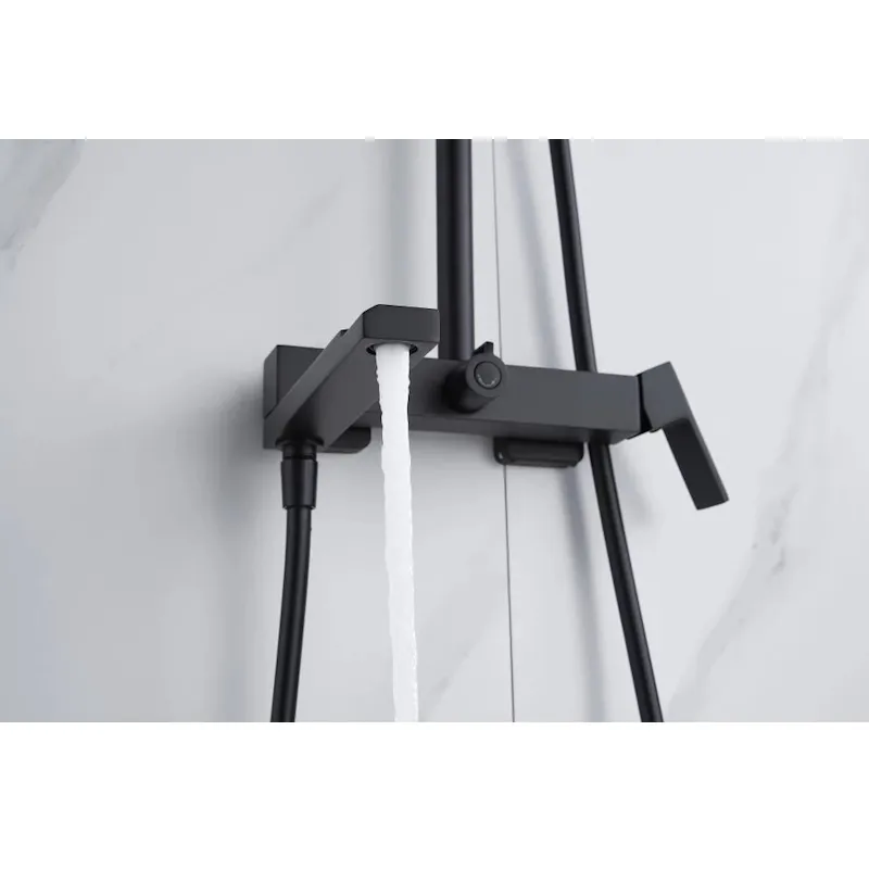 Душевая система Knotlor KN-23/BL, черный