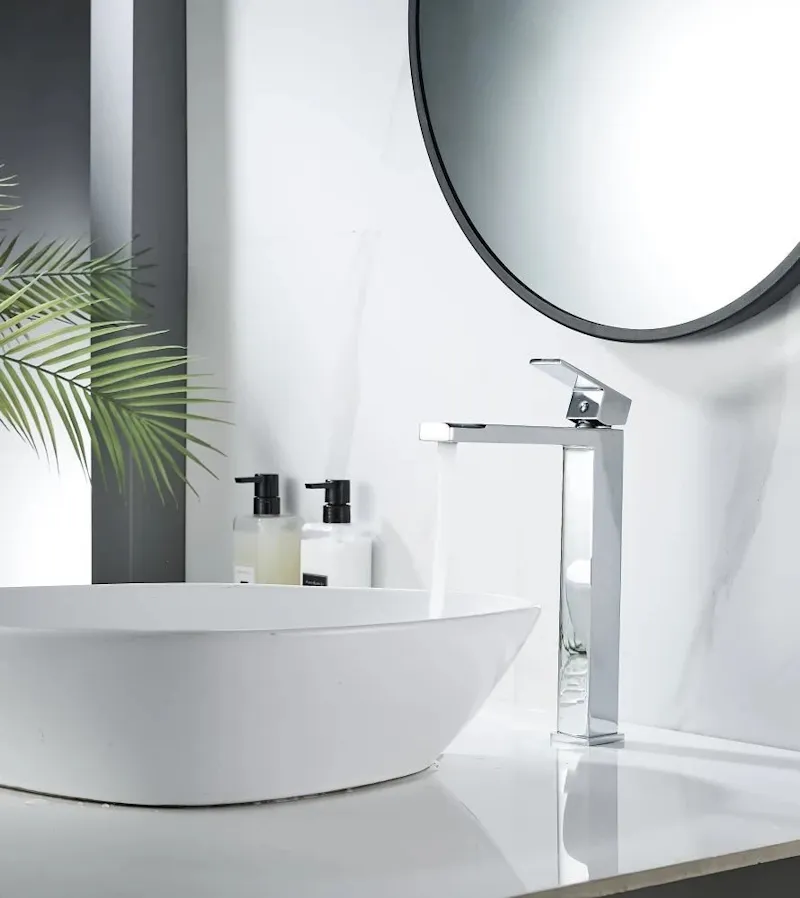 Смеситель для раковины высокий Knotlor KN-24, хром