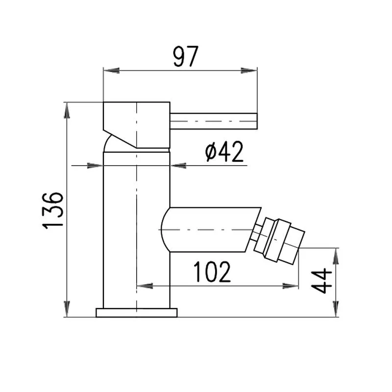 Смеситель для биде Rav Slezak Seina SE945.5KSM, бронза