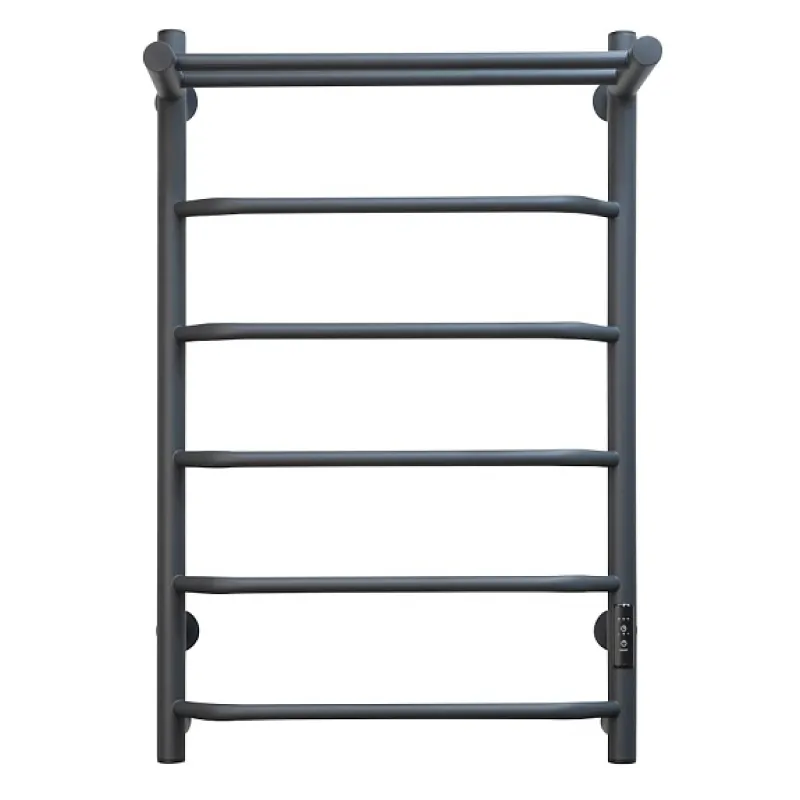 Полотенцесушитель электрический с полочкой (лесенка) Тругор Пэк сп 6 П 80х50 см, графит