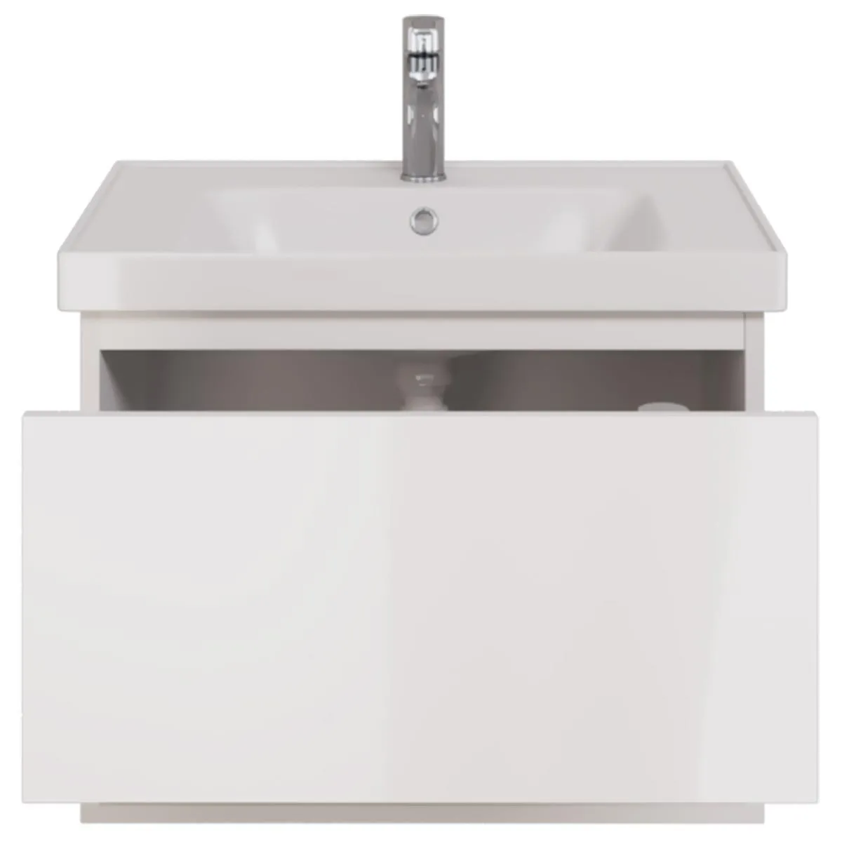 Тумба с раковиной подвесная Dreja Perfecto 70 см, белый