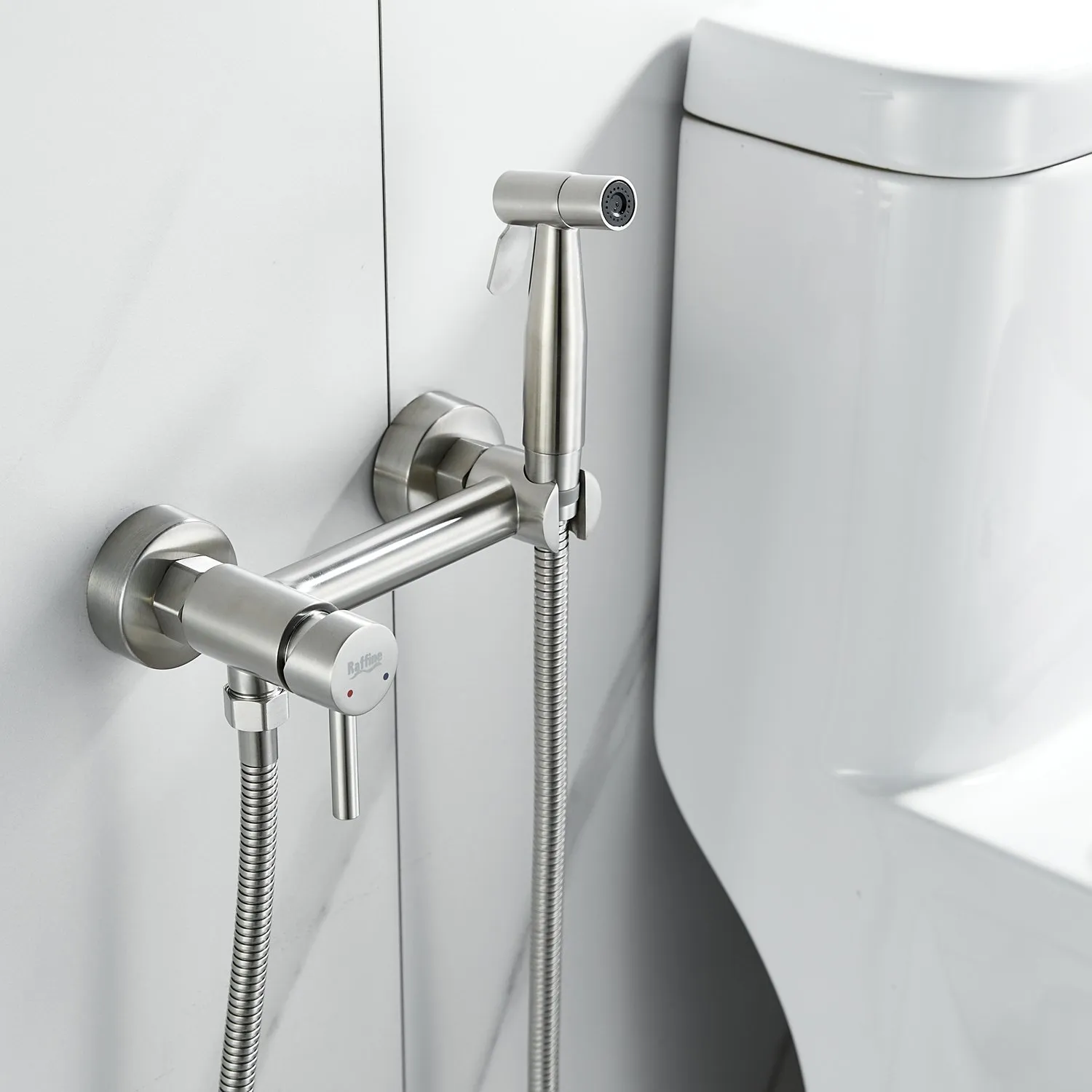 Гигиенический душ со смесителем Raffine F207L, сатин
