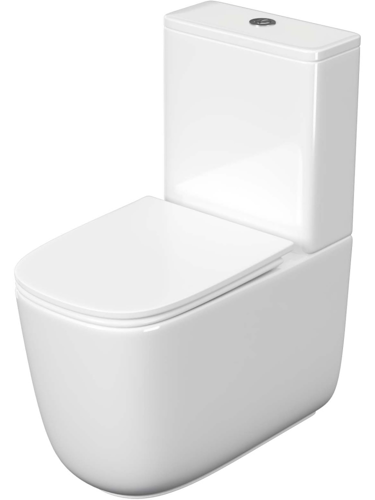 Унитаз-компакт напольный Aquatek Optima Plus Square безободковый, торнадо (AQ4451-00)