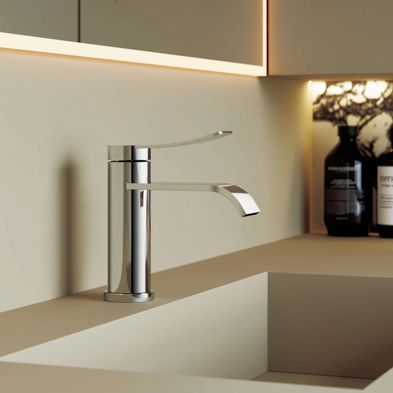 Смеситель для раковины BELZ B10812, хром