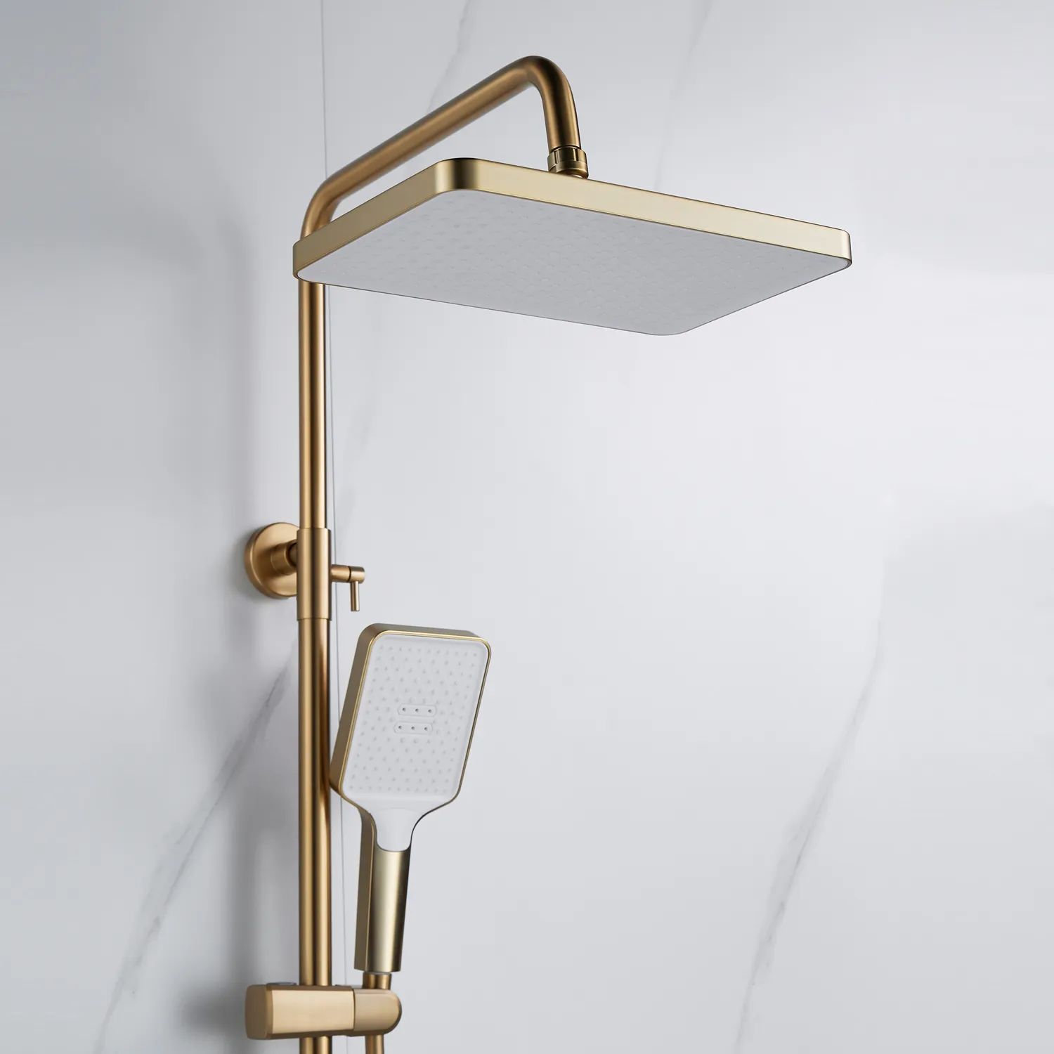 Душевая система Shevanik S4436G, золотой сатин