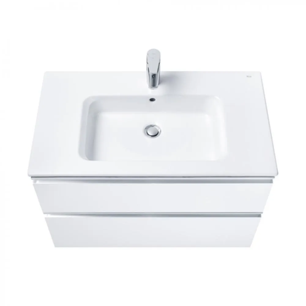 857399806 GAP м‐ль д/раковины 2 ящика 800мм, бел/гл (аналог 857551806)