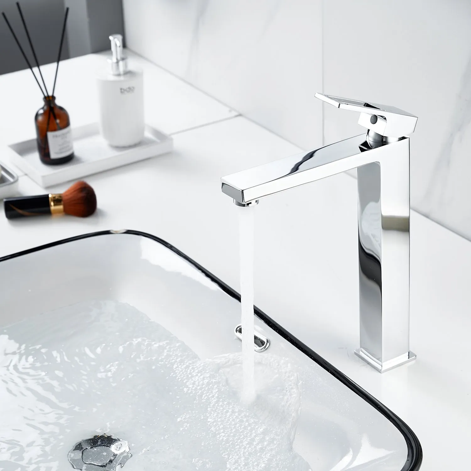 Смеситель для раковины высокий  Raffine F1196, хром