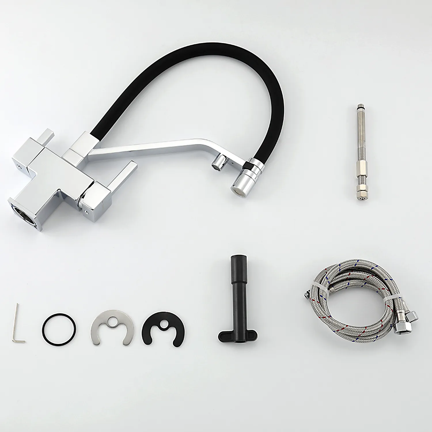 Смеситель для кухни с гибким изливом и подключением фильтра GAPPO G4395-60, хром