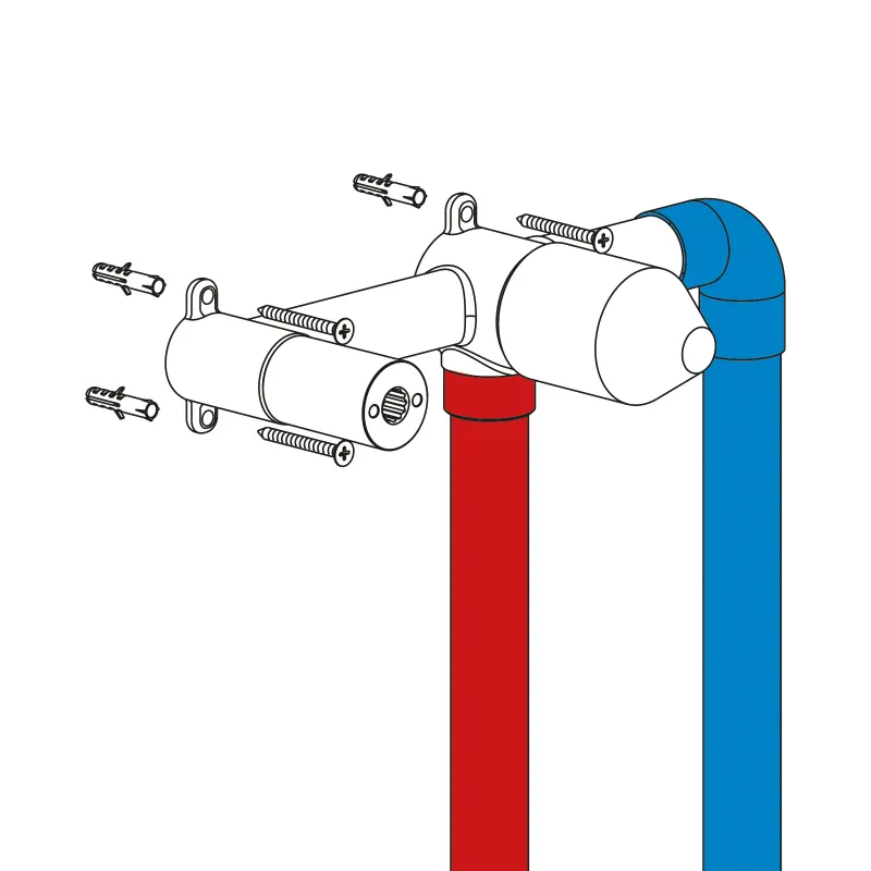 Смеситель для раковины встроенный Timo Saona розовое золото (2372/19SM)