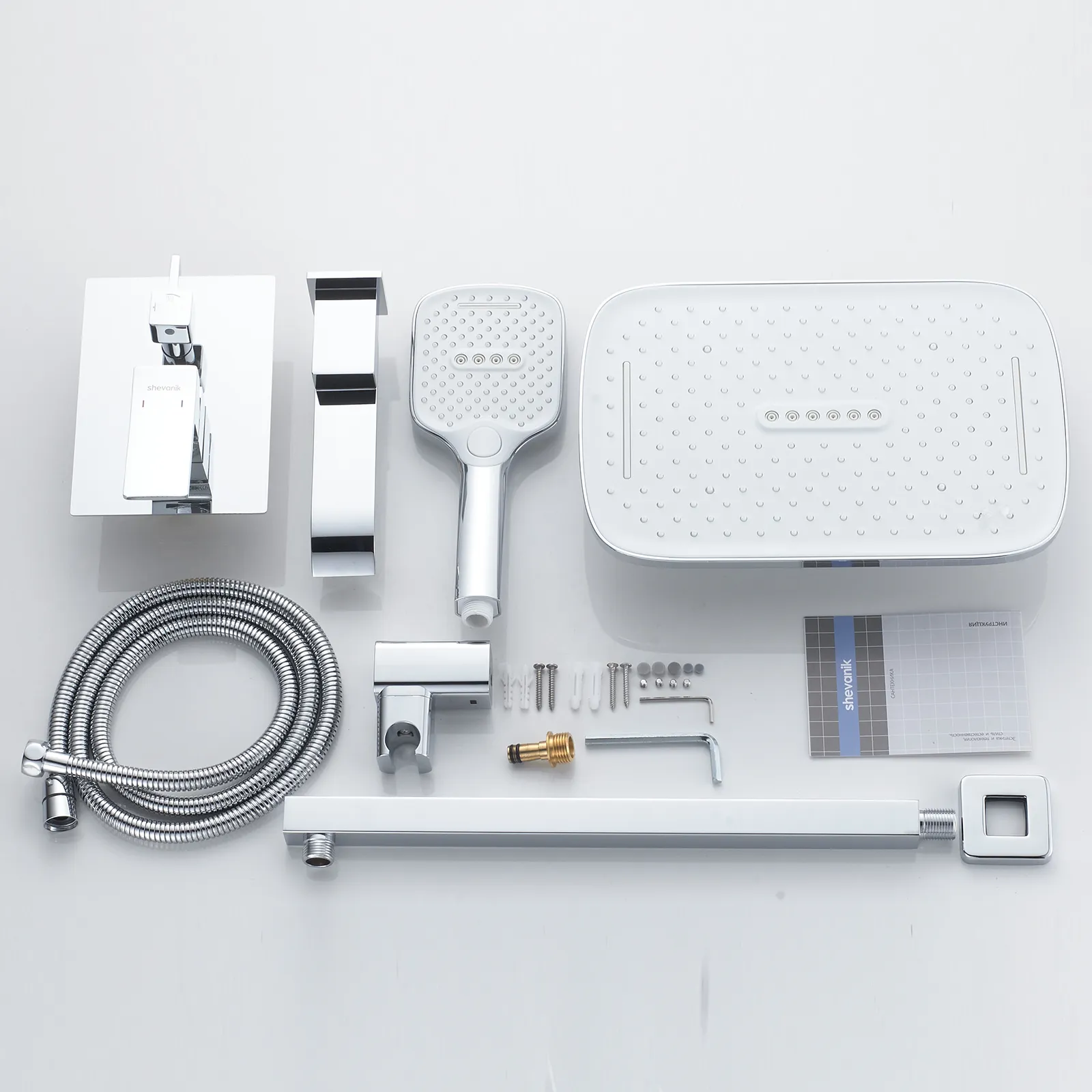 Душевая система встраиваемая Shevanik S4035, хром