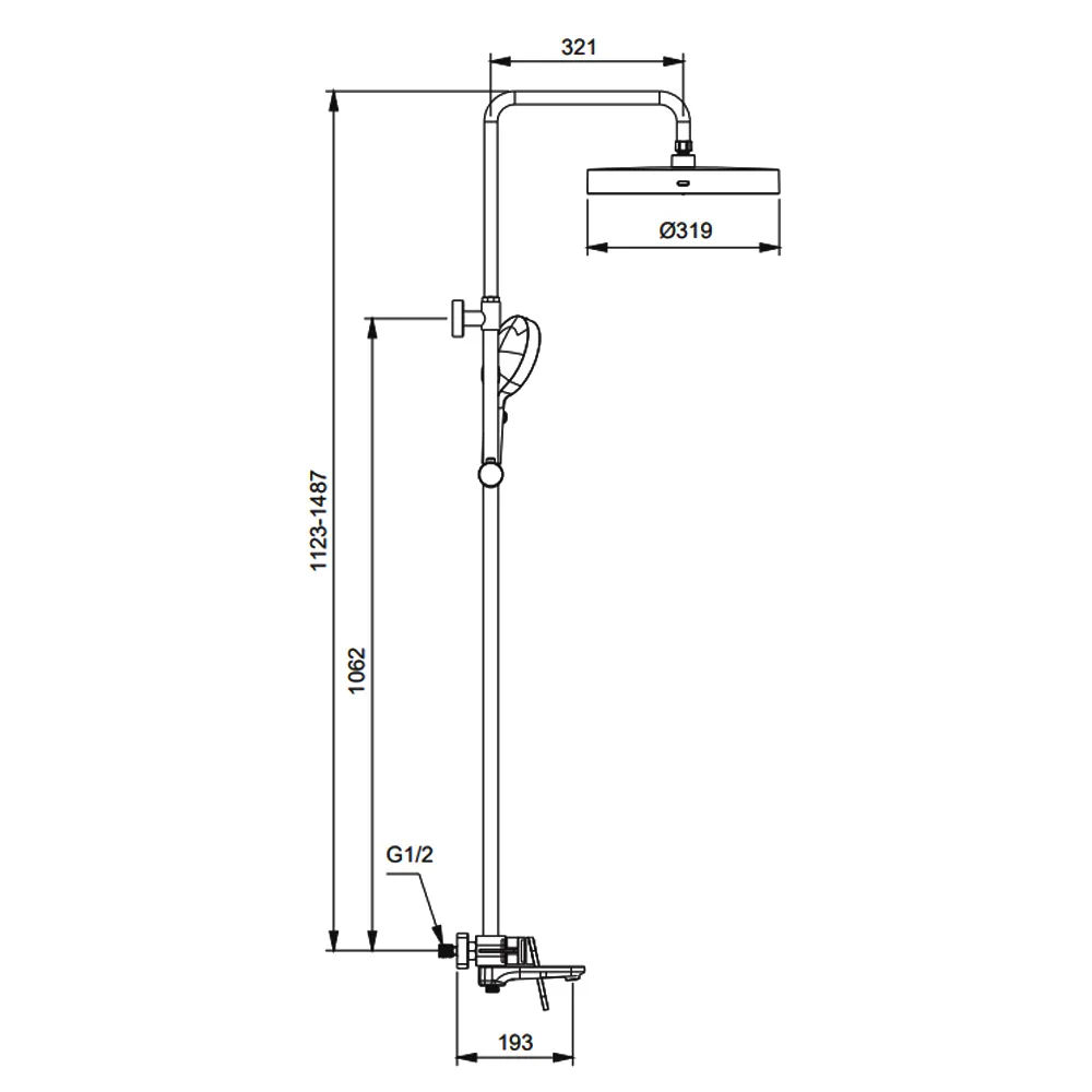 Душевая система GAPPO G2427, хром