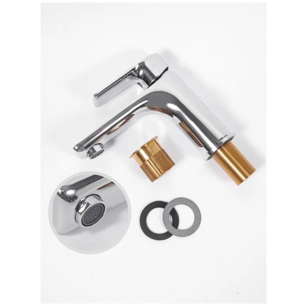 Смеситель для раковины Hansberge H1099C, хром