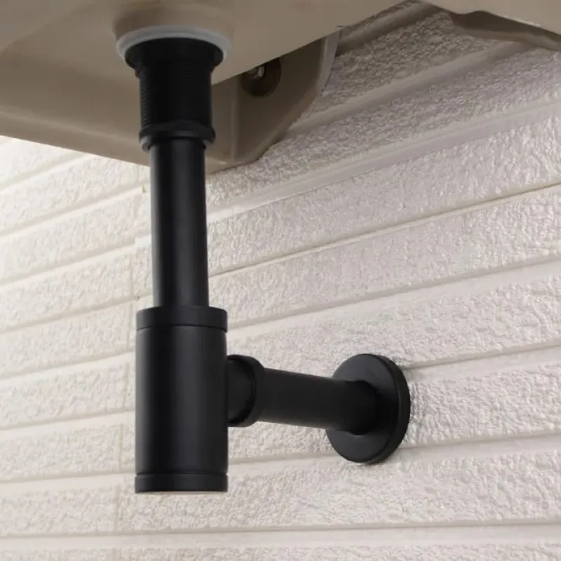 Донный клапан для раковины с переливом Maretti AC19P11560, черный