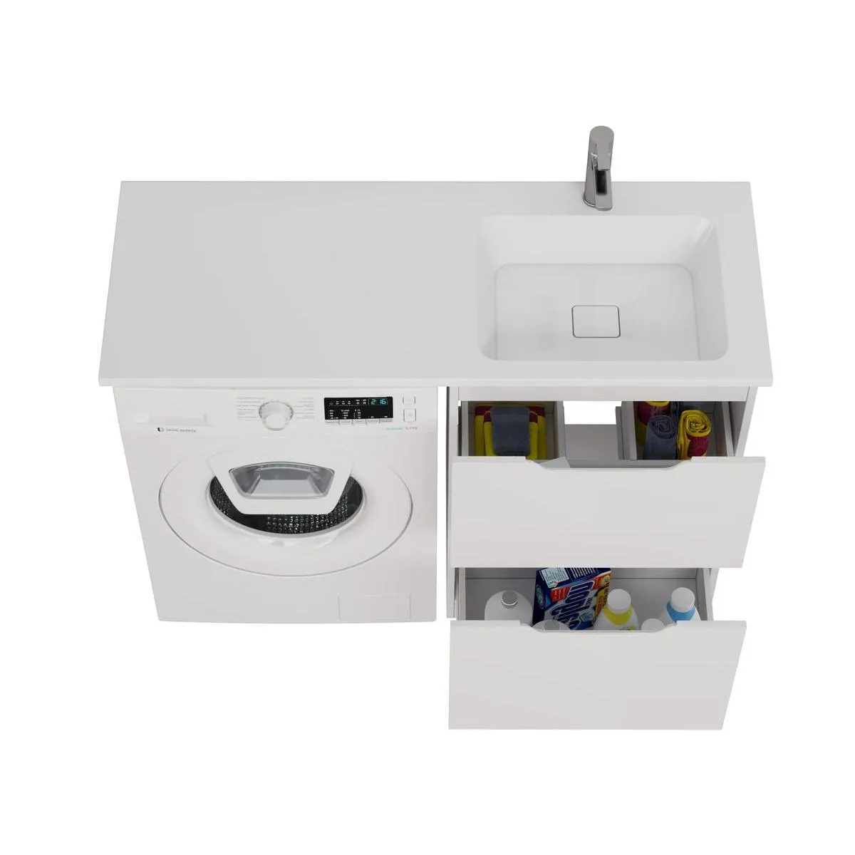 Тумба под раковину напольная Dreja Bona 60 см, белый