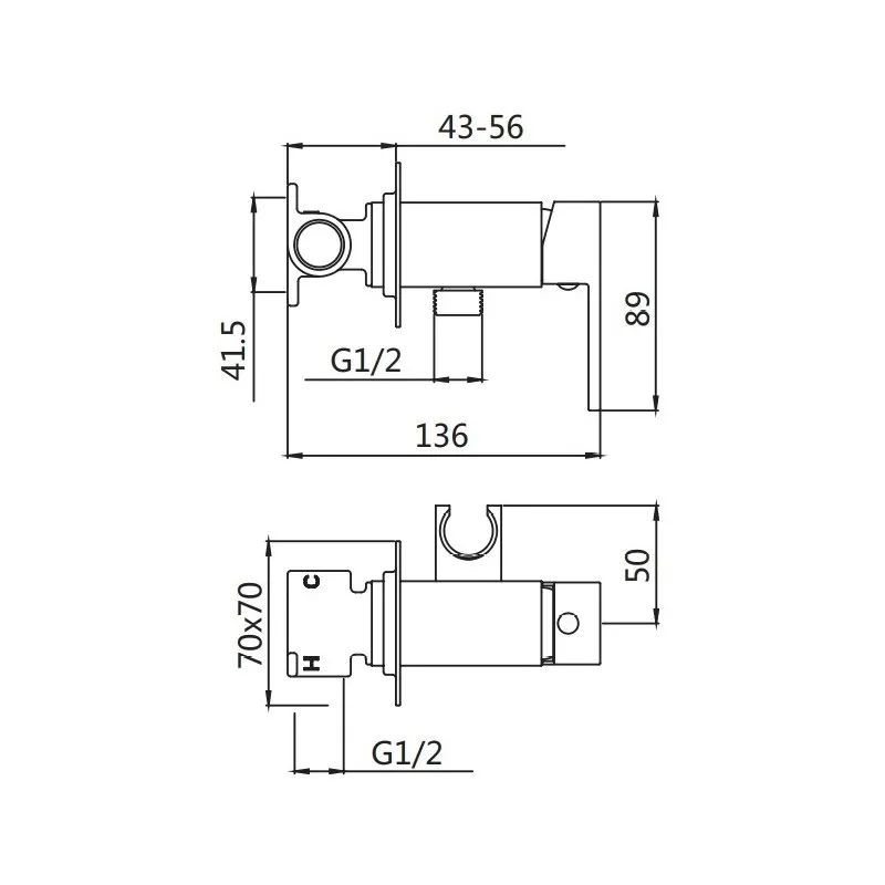 Гигиенический душ со смесителем Shevanik S127G, золотой сатин