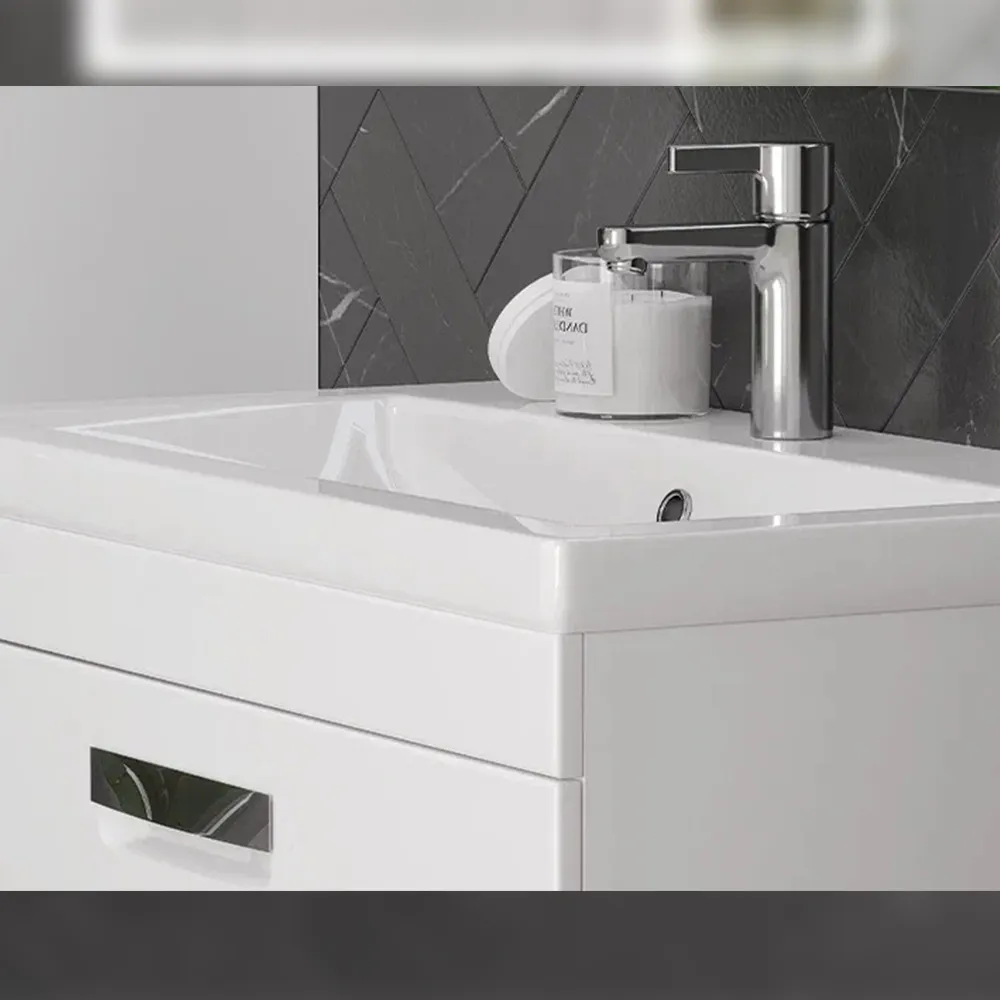 Тумба с раковиной подвесная Velvex Estea tp.EST.MOD.80.1Y, 80 см