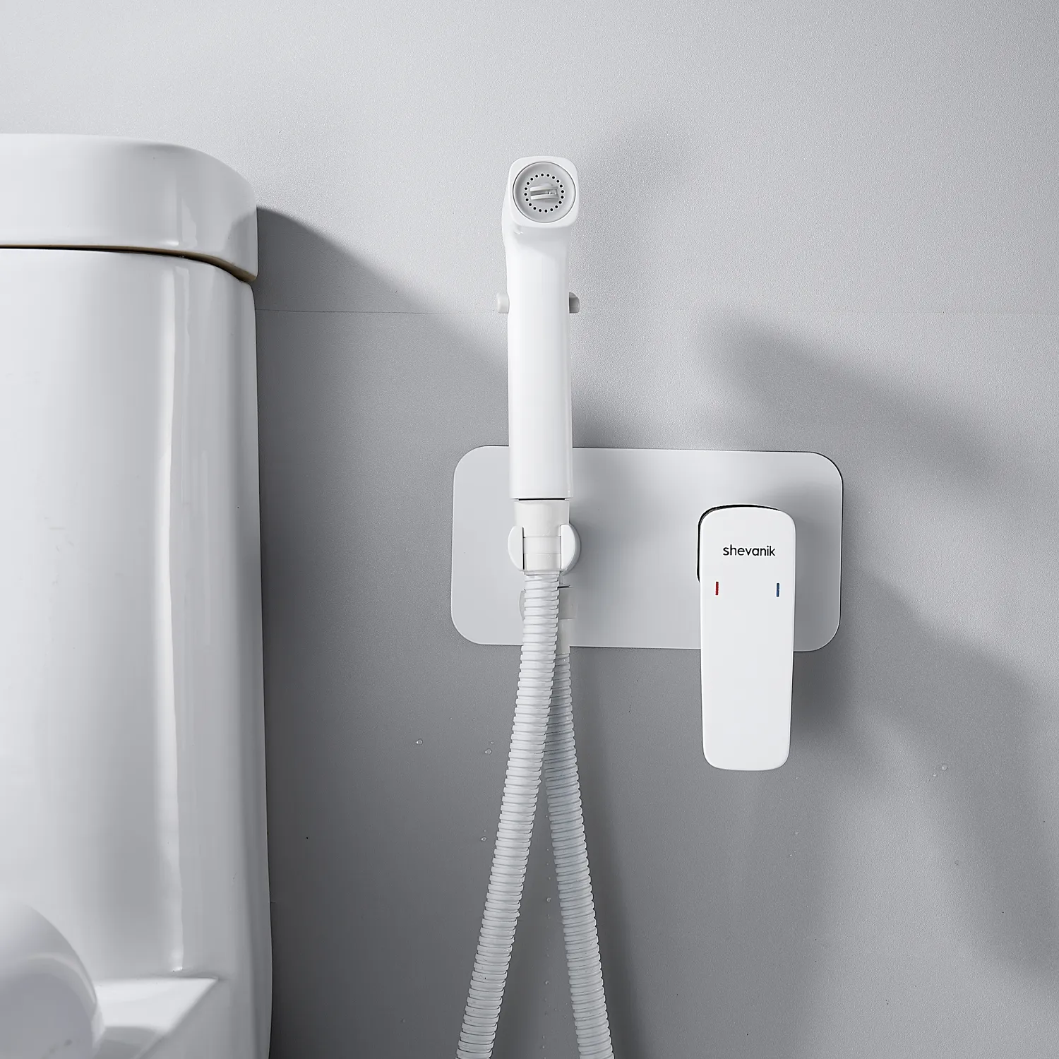 Гигиенический душ со смесителем Shevanik S9905C, белый