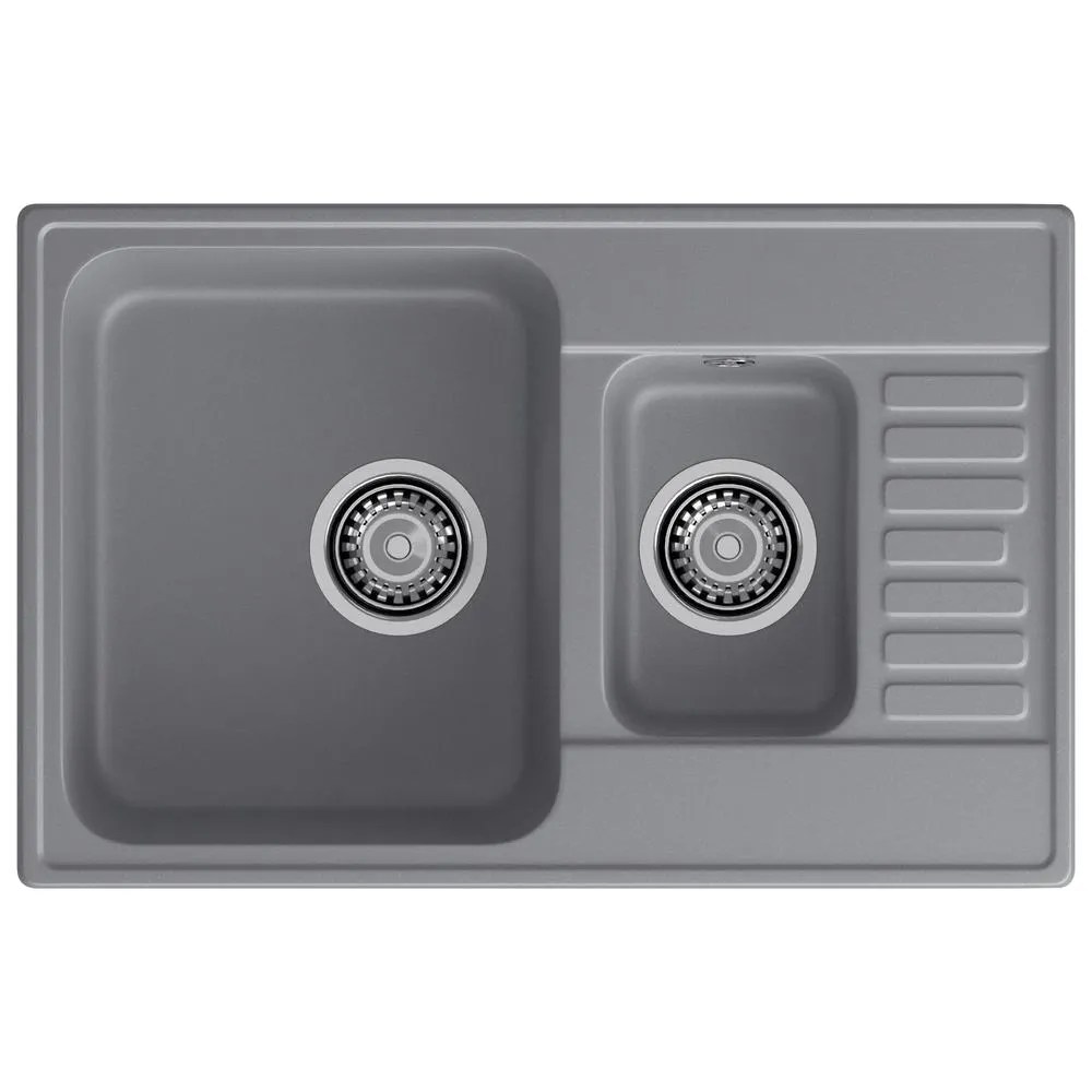 Кухонная мойка GranFest QUARZ 21К, темно-серый