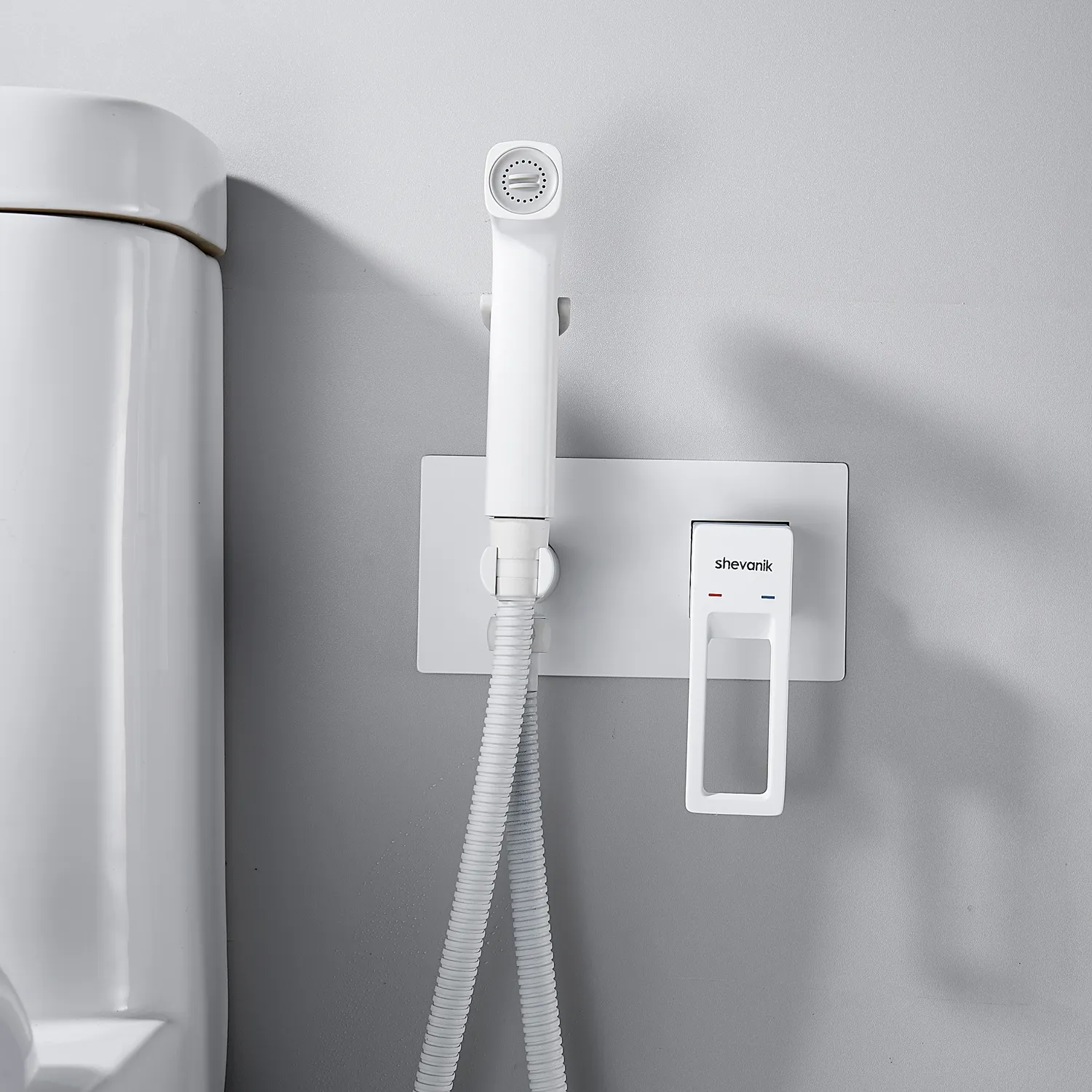 Гигиенический душ со смесителем Shevanik S6805C, белый