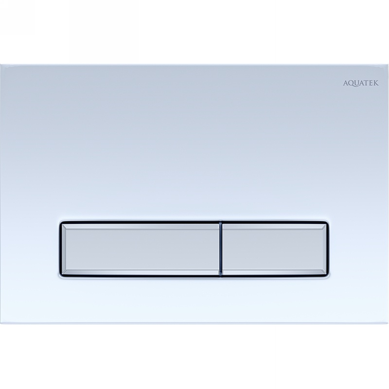 KDI-0000030 (009A-2) Панель смыва Slim Белая глянец (клавиша прямоугольная, хром) НОВИНКА