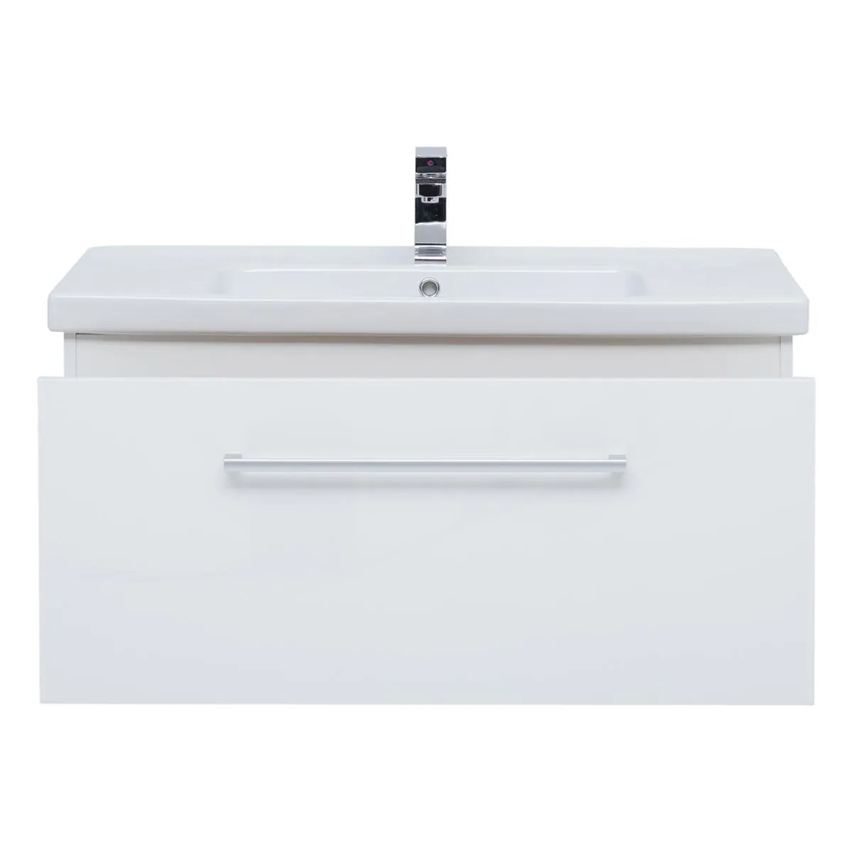 Тумба с раковиной подвесная Dreja Big Inn 100 см, белый