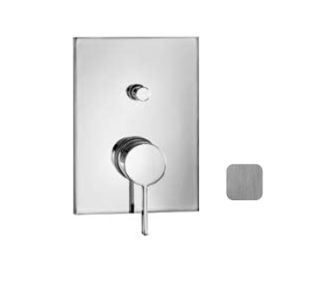 Смеситель для душа Almar Core, на 2 потребителя, с переключателем, Brushed Nickel (E186542.NB)