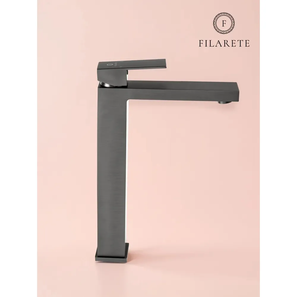 Смеситель для раковины высокий FILARETE Fing FL6040BG, графит