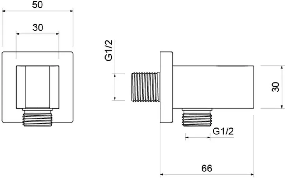 Шланговое подсоединение AQUATEK, с держателем, матовый черный AQ2463MB