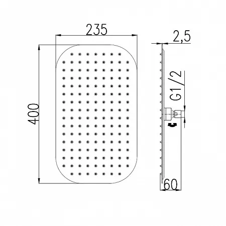 Верхний душ Rav Slezak KS0002