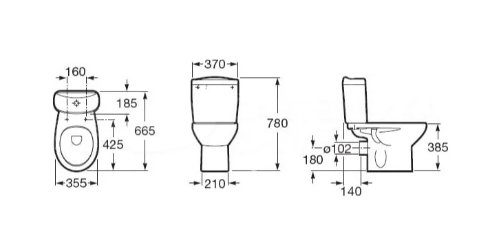 Бачок Roca Victoria с нижней подводкой воды (34139Z000)