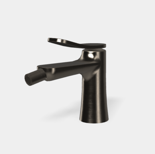 Смеситель для биде Fima Carlo Frattini Flo', брашированный чёрный хром (F3802CS)