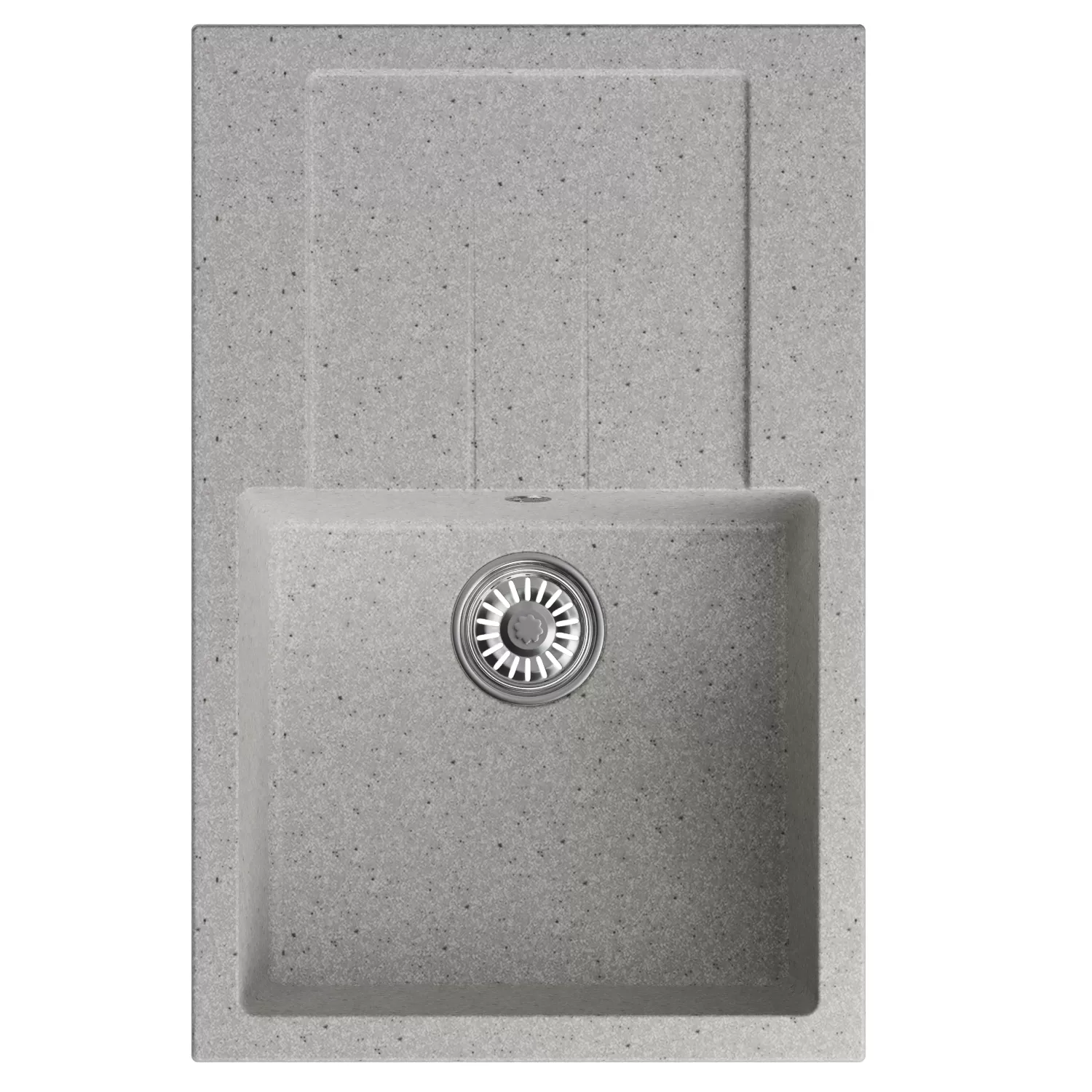 Мойка MIXLINE ML-GM31 с крылом  серая (310) 770*500*190мм NEW (552191)