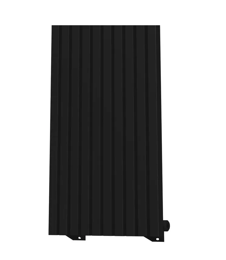 Радиатор КЗТО QUADRUM 30 V 1 1750-6 черный матовый муар, боковое подключение
