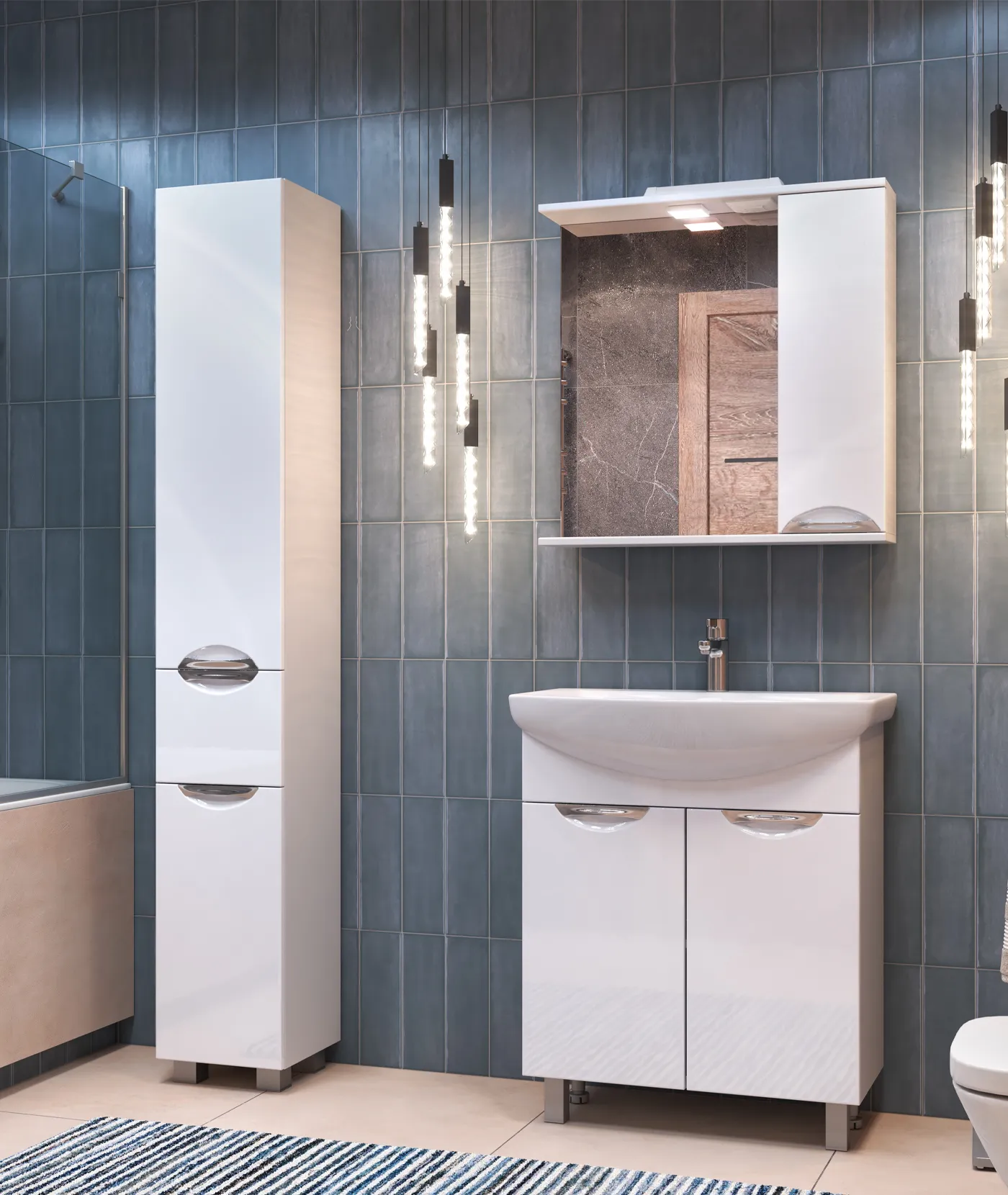 Тумба с раковиной напольная VIGO Callao tn.CAL.BAL.60.2D, 60 см