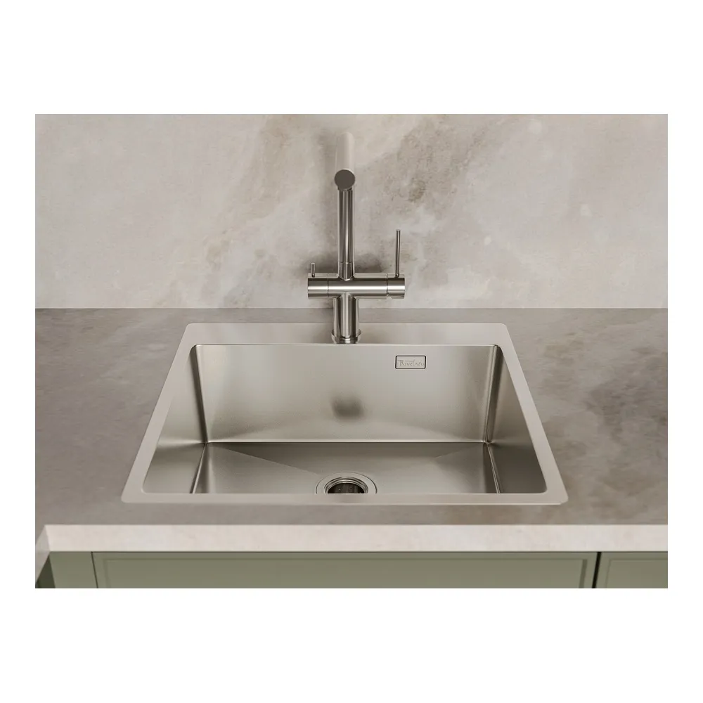 Кухонная мойка Rivelato Rinox 5450, нержавеющая сталь